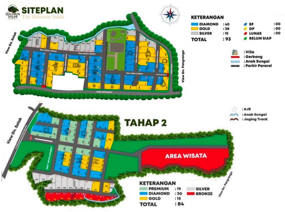 Denah Kavling The Hanjawong Villas